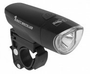 Фара M-WAVE 1д. повыш. ярк. 1W/3ф. черная с батар. 5-220950