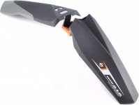 Крыло 0-10370 пластик. SKS-10370 перед. б/съемн. Grand D.A.D. 26"в трубу вил. черно-серое