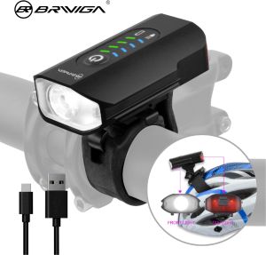 Фара BRIVIGA LW-F500, 600 лм, 1200 mAh, датчик торможения, с креплением на шлем