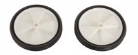 Колеса запасные балансирные (пара, без крепежа) пластиковые 107мм белые