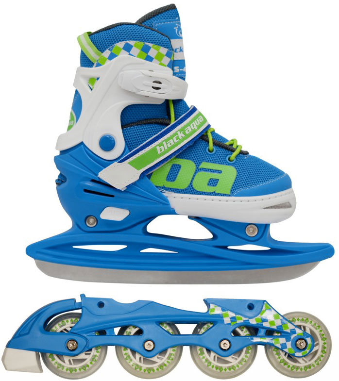 Коньки раздвижные BLACKAQUA AS-409