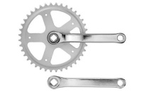 Система шатунов CW 47 длина 165 мм 36Т, под квадрат, 9/16", сталь, серебристая