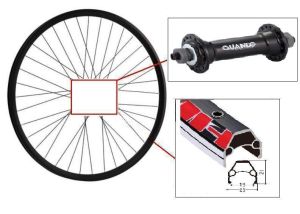 Колесо переднее 28" SHINING A-M4CSW(KT-A16F)19/36H/Гайка/AV