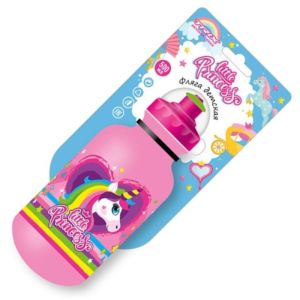 Фляга TRIX Little Princess детская, 500 мл, защитная крышка, LDPE, розовая