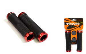 Грипсы TRIX GRTX-201-BLACK-RED резиновые Грипсы TRIX GRTX-201-BLACK-RED резиновые