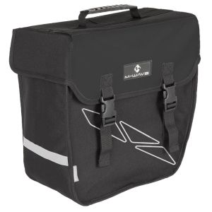 Боковая сумка на багажник M-WAVE Amsterdam Single Right, правая, 18 л, черно-серый