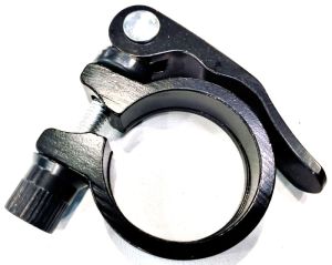 Хомут подседельный 34,9mm. с эксцетриком черный