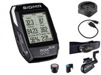 Велокомпьютер SIGMA ROX GPS 11.0 set вкл. датчики скорости/каденса с магнитами и пульса, чёрный