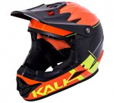 Шлем Full Face DOWNHILL/BMX ZOKA Gls Or/Fluo/Ylw/Blk 6отв. KALI