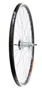 Колесо заднее 20 TRIX ножной тормоз 1 ск. / обод двойной алюм. черн. CNC A/V  19.4х21.4