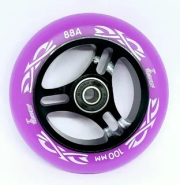 Колесо для самоката 100 мм, ABEC-9, фиолетовый/черный, HW-VKBKPL