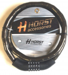 Замок велосипедный кодовый HORST кодовый (5 разрядов) 18х1200мм