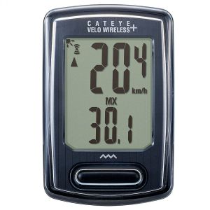 Велокомпьютер CAT EYE Velo Wireless+ 8 функций, беспроводной, черный