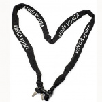 Замок велосипедный цепь 6*1200мм, черная оплетка. инд.уп. JINQUI