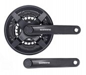 Система Shimano TY301, 170мм, Кв, 42/34/24, с защитой, черн, б/уп AFCTY301C244CL