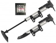 Насос GIYO GP91 высокого давления, авто/вело нипель, алюм. max 120psi, манометр