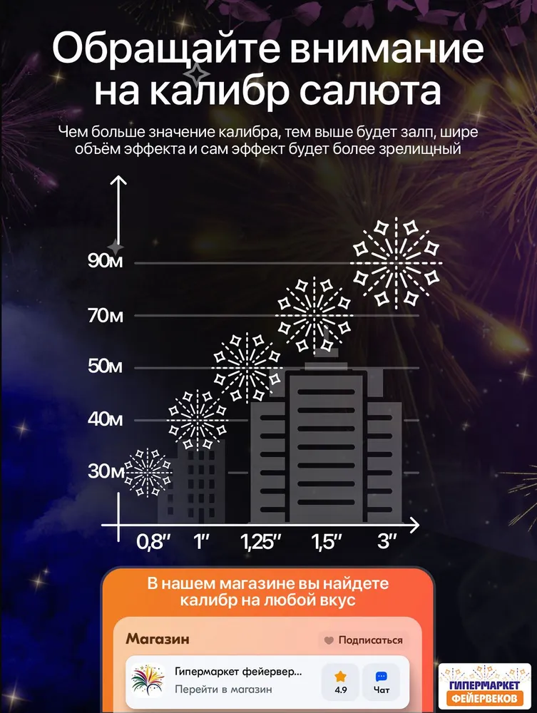 Батарея салютов 30мм/19выст (8/1)   SB-19-01