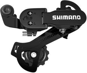 Переключатель задний SHIMANO TOURNEY RD-TZ31 6/7 ск., крепление (на болт) под петух