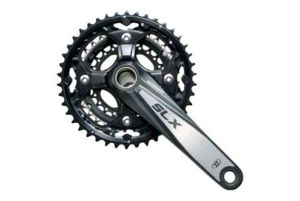 Шатуны SLX FC-M660 44x32x22T 175мм Hollowtech2 с кареткой чёрно-серебристые