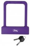 Замок "скоба" вело/универс. U-образн. 175х205мм 8гран прут. 16мм СИЛИКОНОВЫЙ ФИОЛЕТ. M-WAVE