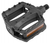 Педали FP-651  9/16 со светоотр, пласт, черные