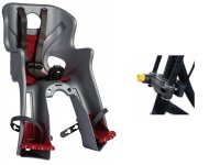 BELLELLI Сидение переднее Rabbit HandleFix, серебряное, до 15кг