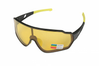 Очки спортивные, KLONK, черный/желтый, 10904