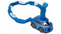 Велозамок ABUS цепь 4мм, ключ, "Полицейская машина" Department 1510/60см, 280гр, синий
