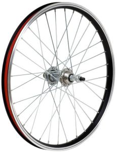 Колесо заднее 20", гайки, трещотка, промы, 32 отв.