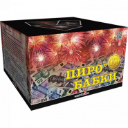 Батарея салютов Пиробабки, 100 залпов, EC216