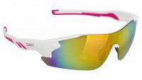 Очки 5-710907 солнцезащ.зерк.+чехол+прозр./оранж./желт. линзы ирид. белая оправа RAYON ONE MIGHTY