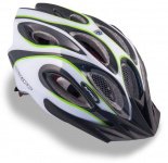 Шлем AUTHOR спорт. с сеточкой Skiff 141 Grn 14отв. INMOLD зелено-белый 52-58см 8-9001261