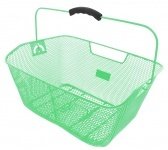 Корзина 5-431615 задняя усил. 41х31х16см сталь на багажник с ручкой зеленая M-WAVE