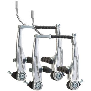 Тормоз V-Brake BLF-A8, комплект на 2 колеса, серебристые