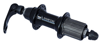 Втулка задняя под кассету 7-9ск, SF-A231R, 36отв, 3/8х135x145мм, эксц, ал