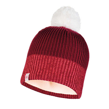 Шапка BUFF Jr Knitted&Polar Hat Audny WINE
