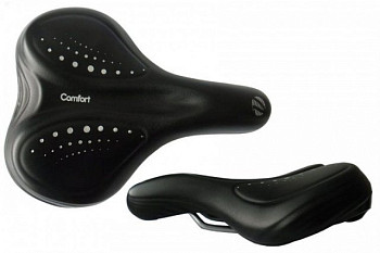 Седло 6-156278 комфорт 255х193мм VL-6278  эластомер. черное, гелевое, с фонариком 5д.3ф. VELO Седло 6-156278 комфорт 255х193мм VL-6278  эластомер. черное, гелевое, с фонариком 5д.3ф. VELO