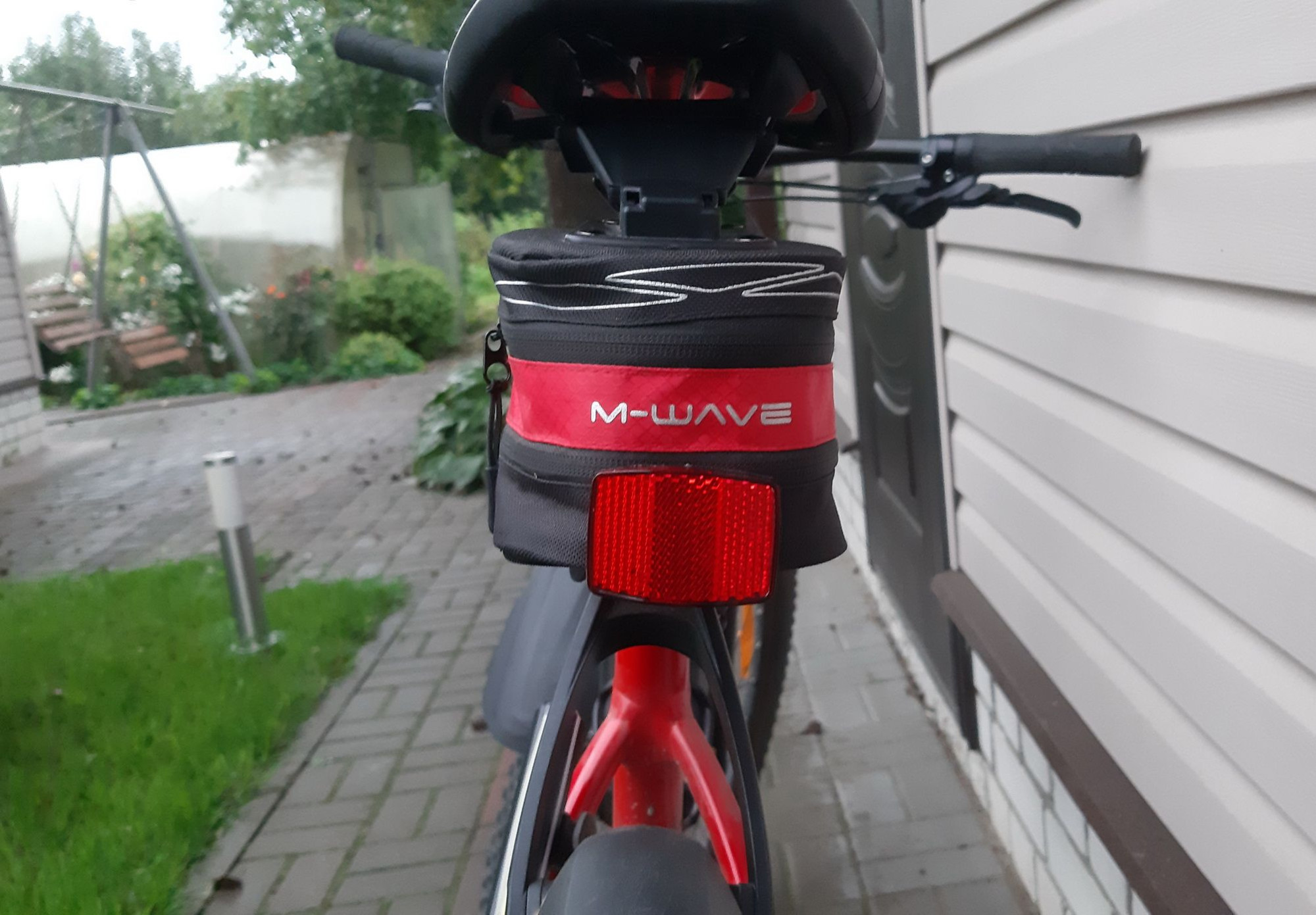 Сумка подседельная M-WAVE, размер L, черно-красный 5-122483